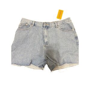 NWT MYOURSA‎ Raw Hem Denim Shorts Women's Casual Summer Jeans